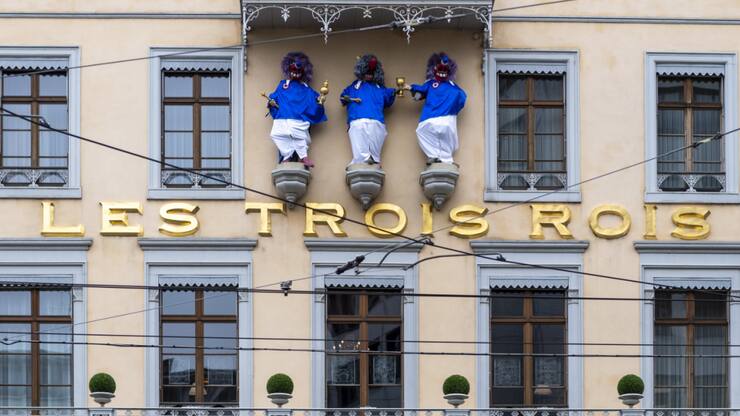 Le bâtiment de tête de l'hôtel de luxe Lex Trois Rois fait face au Rhin. Il a été intégré dans l'établissement en 2004 seulement (archives).