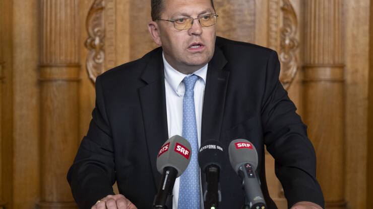 Le conseiller national Laurent Wehrli (PLR/VD) a présenté lundi la position de sa commission, favorable à un mandat de négociations avec les Etats-Unis.