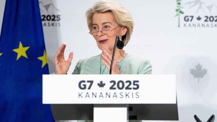 Le sommet du G7, auquel participe la présidente de la Commission européenne Ursula von der Leyen, se déroule à Kananaskis, dans l'ouest canadien.