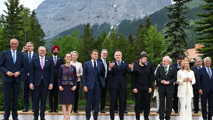 Les dirigeants présents au G7 ont apporté un soutien timide à l'Ukraine.
