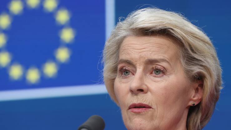 La présidente de la Commission européenne Ursula von der Leyen a été "encouragée à parvenir rapidement à un accord" avec les Etats-Unis par le chancelier allemand.