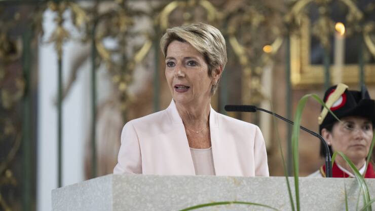 La présidente de la Confédération Karin Keller-Sutter.