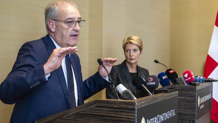 Outre Guy Parmelin et Karin Keller-Sutter, la délégation suisse comprend deux secrétaires d'Etat (archives).