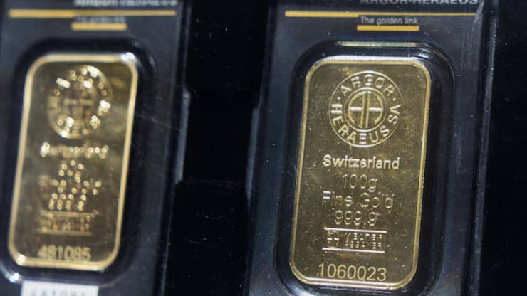 Les lingots d'or transformés en Suisse et envoyés aux Etats-Unis ne seraient pas exemptés de surtaxes (archives).