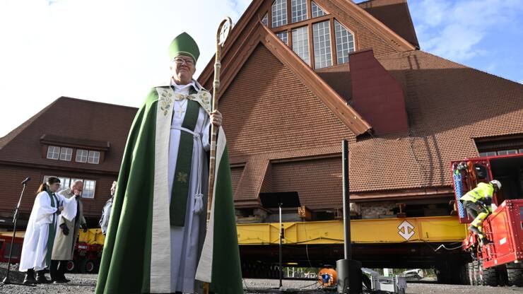 Inaugurée en 1912, l'église de Kiruna est considérée comme un des plus beaux bâtiments de Suède.