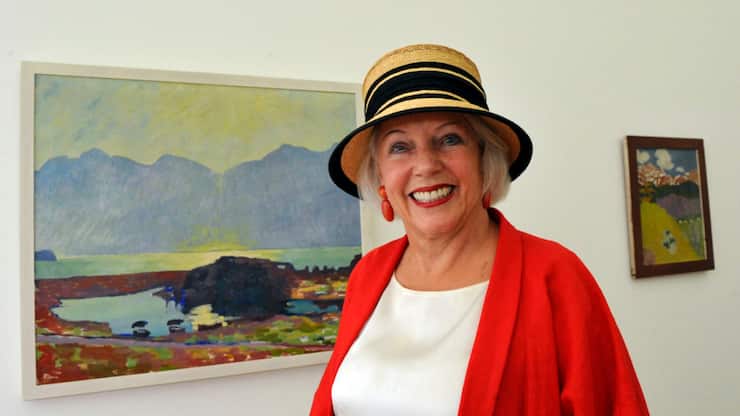 Esther Grether, photographiée le 30 mai 2009, lors de  l'exposition "Giacometti" à la Fondation Beyeler (archives).