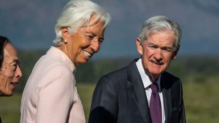 La patronne de la Banque centrale européenne Chrisine Lagarde met en garde contre les velléités d'ingérence de Donald Trump dans la politique monétaire étasunienne, pour l'heure menée par son homologue Jerome Powell. (archive)