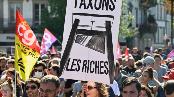 Une centaine d'action ont eu lieu mercredi dans toute la France. Sur cette photo, un rassemblement à Strasbourg.