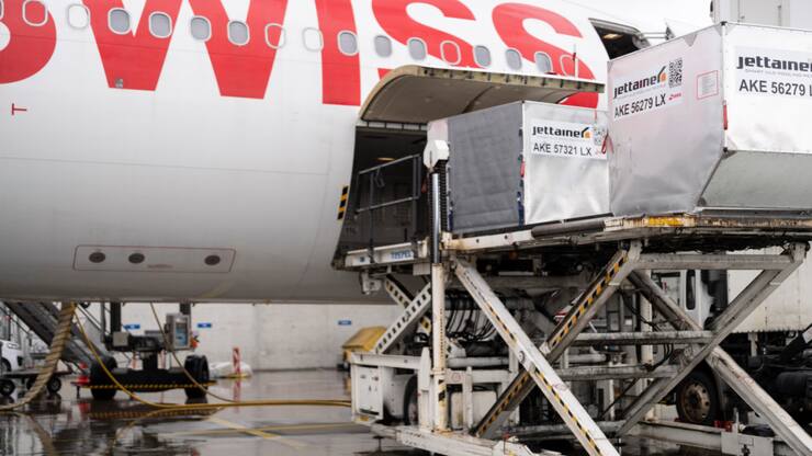 Après leur revers du mois précédent, les exportations suisses se sont également contractées en août  en termes nominaux, reflet notamment du repli des envois vers les Etats-Unis (archives).