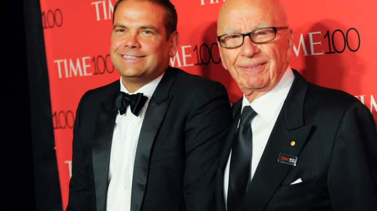 Le magnat des médias Rupert Murdoch à droite et son fils aîné Lachlan à gauche pourraient faire partie des investisseurs qui prendront le contrôle de TikTok aux Etats-Unis.