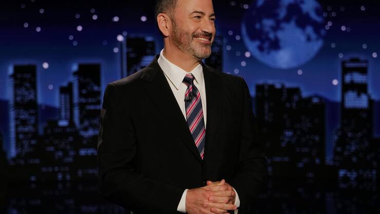 Jimmy Kimmel lors de la reprise son "Jimmy Kimmel Live!" show à Los Angeles, mardi.