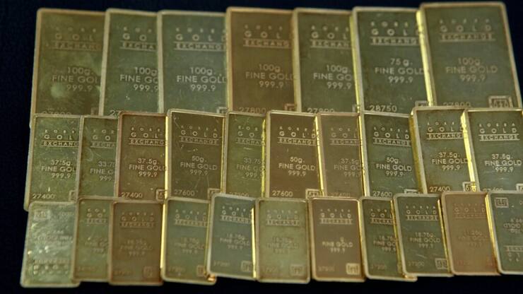 Le cours de l'or progressait en direction des 3870 dollars mardi, porté par les risques de paralysie budgétaire aux Etats-Unis, le fameux "shutdown" (archives).