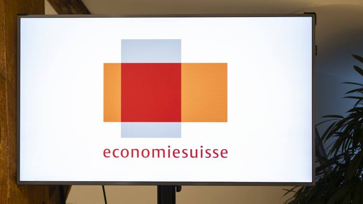Le logo d'Economiesuisse dont Alexandre Keberle est membre de la direction. (Photo d'illustration)