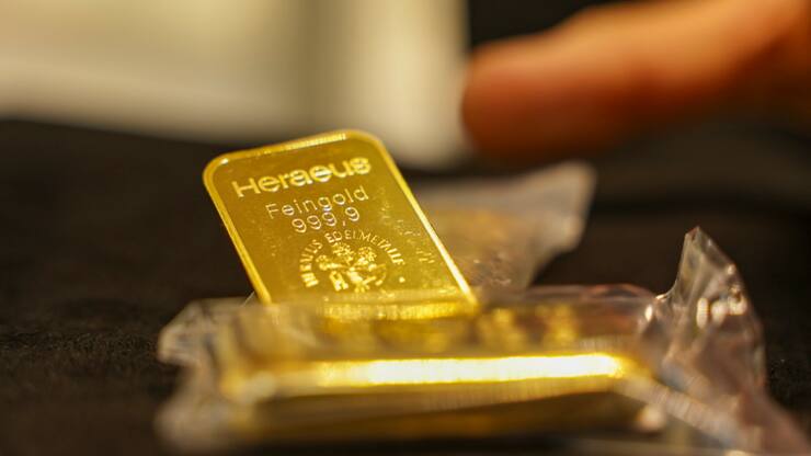 L'or a atteint un sommet historique de 4070 dollars l'once lundi (archives).