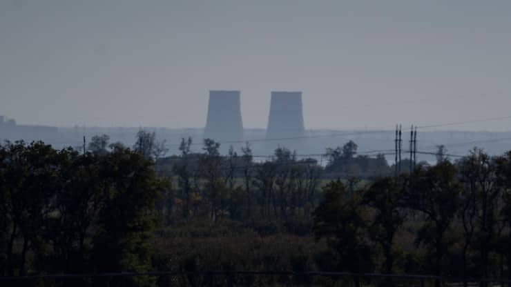La centrale nucléaire de Zaporijjia, la plus grande d'Europe, est occupée depuis mars 2022 par les forces russes (archives).
