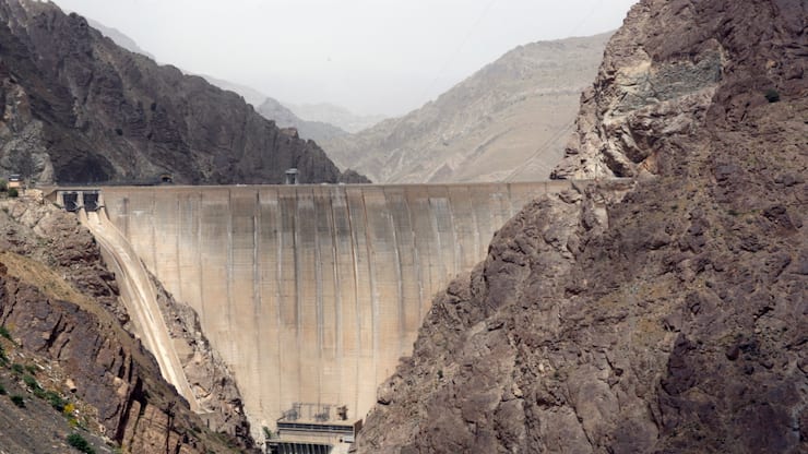 Le barrage Amir-Kabir, l'un des cinq qui alimentent Téhéran en eau potable, n'est plus rempli qu'à 8% (Archives).