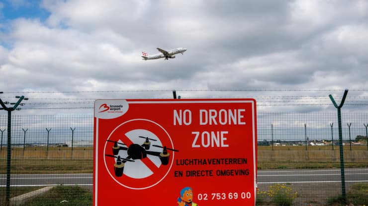 Des drones ont été observés autour de l'aéroport de Bruxelles (archives).