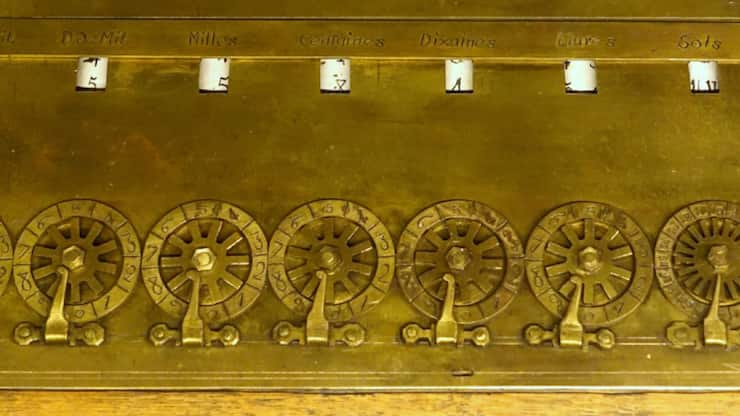 La Pascaline est une calculatrice mécanique inventée par Blaise Pascal et considérée comme la première machine à calculer (archives).