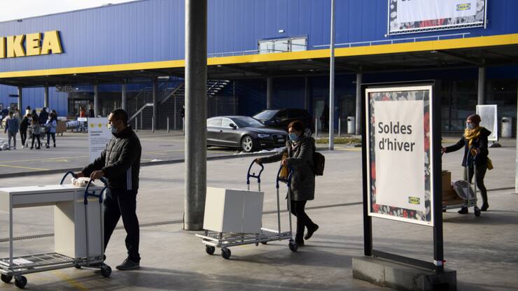 Le chiffre d'affaires d'Ikea Suisse a reculé de près de 2,3% sur un an. Ici, le magasin d'Aubonne. (archive)