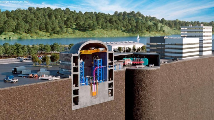 Illustration du projet de réacteur de Transmutex