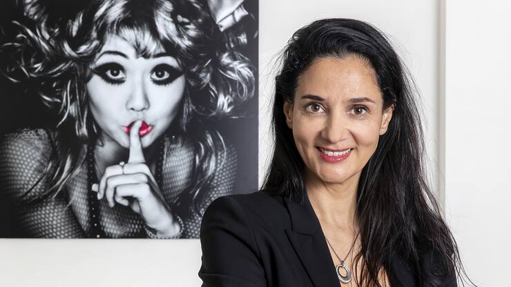 Geneve, le 8 mars 2022. Portrait de Mme Nathalie Brodart, chasseuse de tÃªte. Â© Magali Girardin