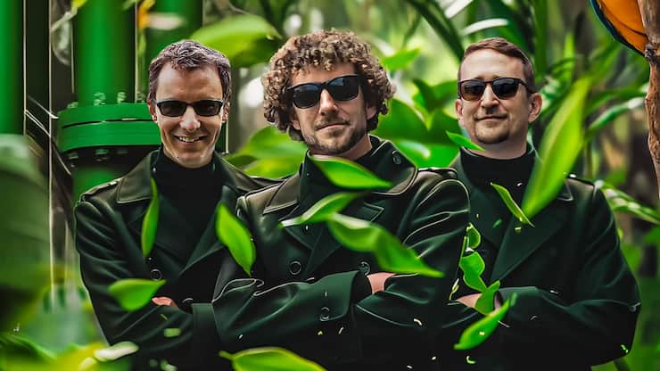 Jeremy Luterbacher, Florent Héroguel et Remy Buser (de g. à dr.) veulent mieux exploiter la biomasse ligneuse issue des forêts.