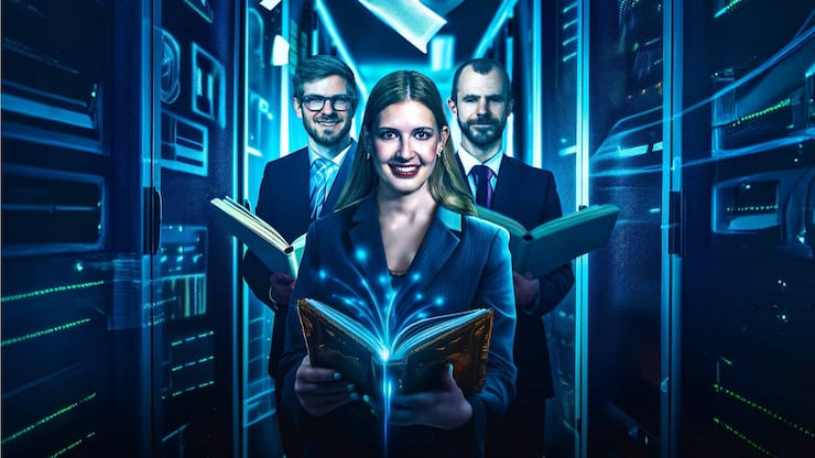 Kevin Roth, Paulina Grnarova et Yannic Kilcher (de g. à dr.) transforment la paperasse en mine d’or.