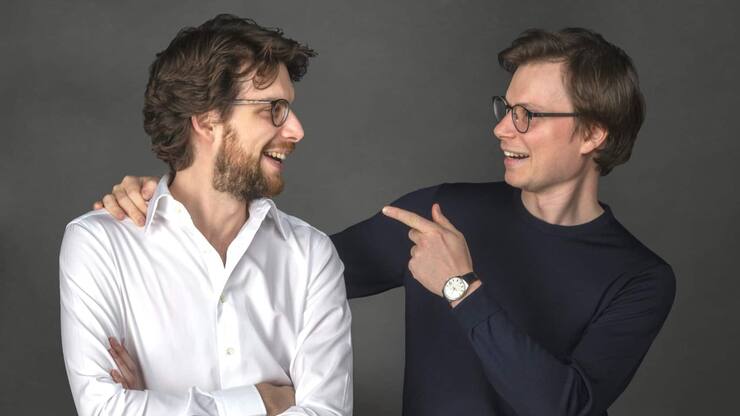 Les frères Rémi et Renaud Defrancesco, arrière-petits-fils de Jacques Hopenstand