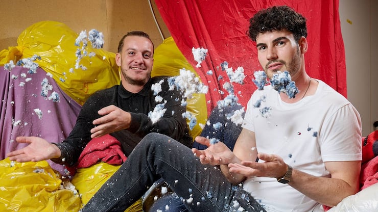 Boris Héritier (à gauche) avec son associé, Sylvain Baudin