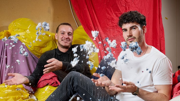 Boris Héritier (à gauche) avec son associé, Sylvain Baudin