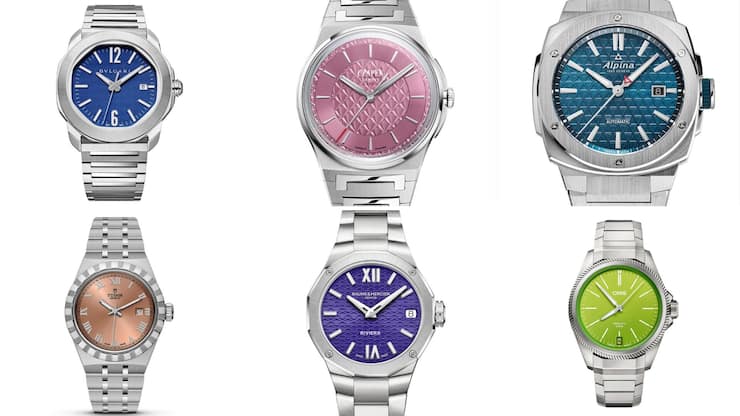 Horlogerie: cadrans colorés