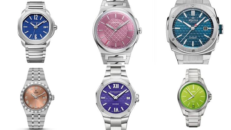 Horlogerie: cadrans colorés