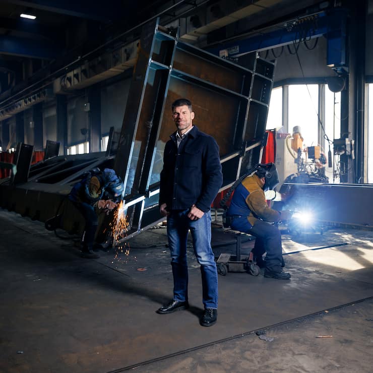 Jean-François Suchet, directeur général de Morand Constructions Métalliques.