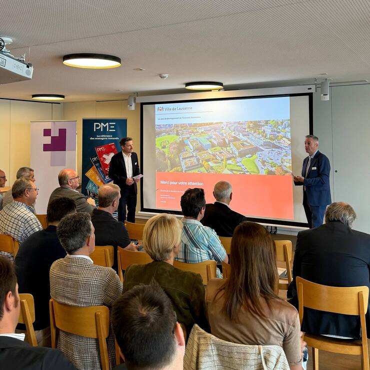 Pierre-Antoine Hildbrand, conseiller municipal de la ville de Lausanne en charge de l’économie, était l’invité de la Matinale de PME le 2 juillet dernier.