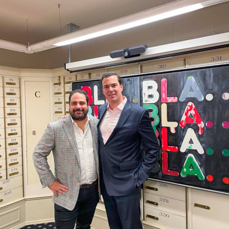 Julien Pellegrino, directeur d’Omnia Immobilier, et Axel Niels, directeur général de Rilsa Régie Immobilière.