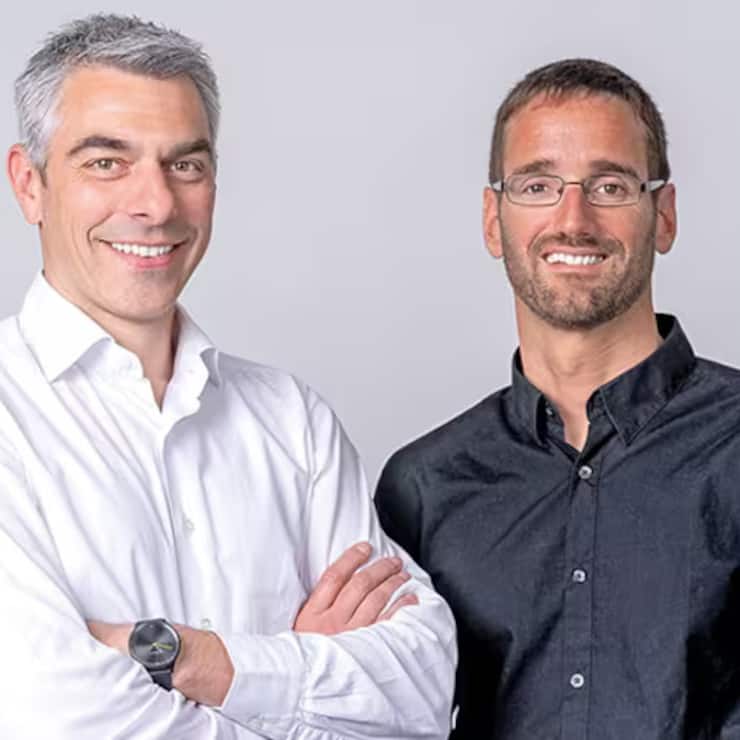 Mattia Bertschi, CEO, et Josep Sola (à d.), CTO, ont cofondé Aktiia en 2017. 