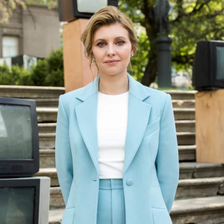 La présidence ukrainienne n'a pas indiqué si Olena Zelenska se trouvait encore à Kiev (archive).