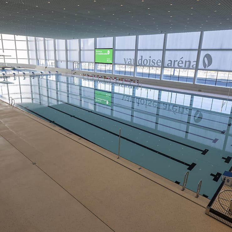 La nouvelle piscine comptre quatre espaces, dont un bassin olympique de 50 m.