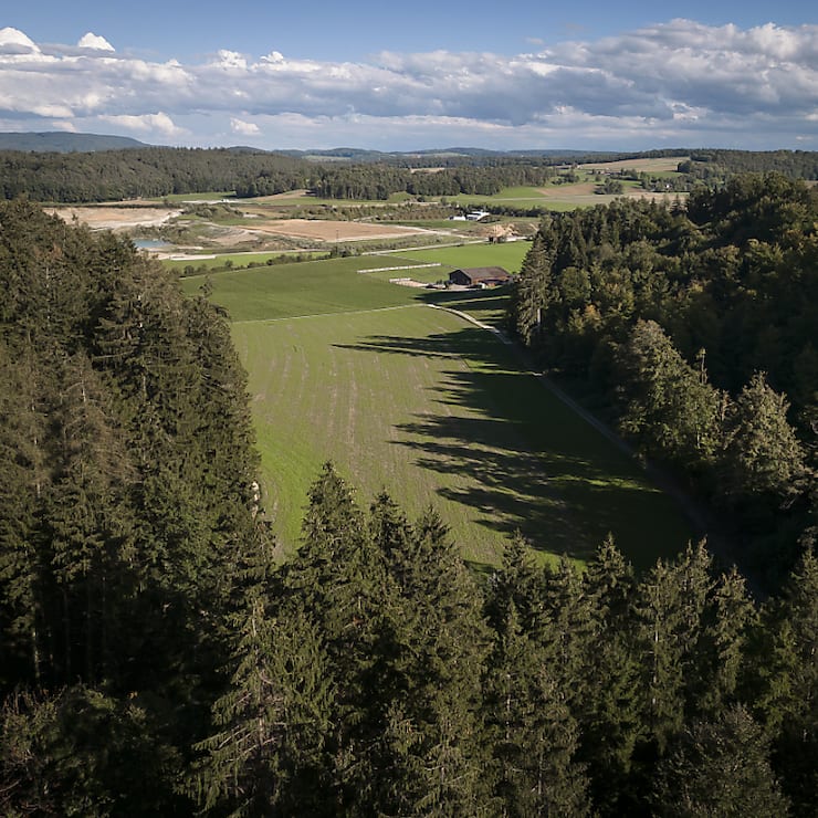 Le futur dépôt en profondeur pour les déchets radioactifs devrait être construit sur le territoire de la commune de Stadel, dans le canton de Zurich.