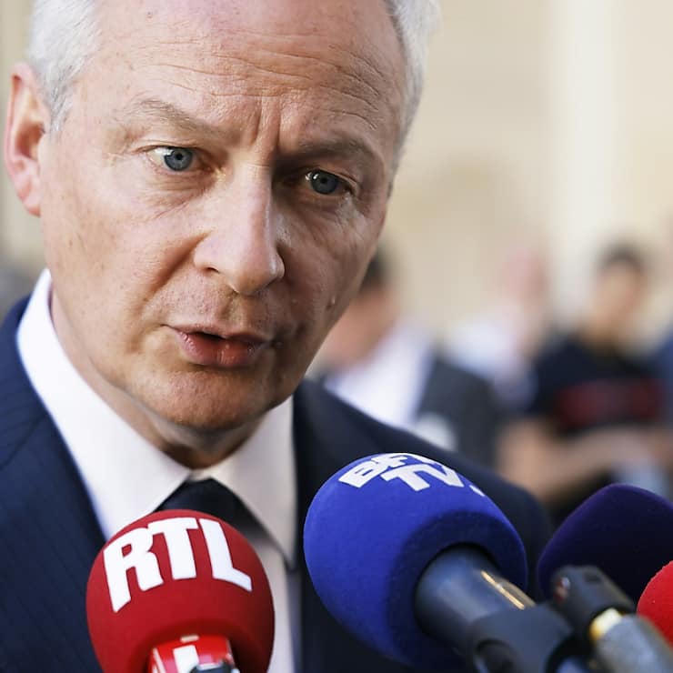 Le ministre français de l'Economie a profité d'un passage sur un plateau de télévision pour remanier à la hausse la prévision de croissance de l'économie hexagonale en 2022. (archive)