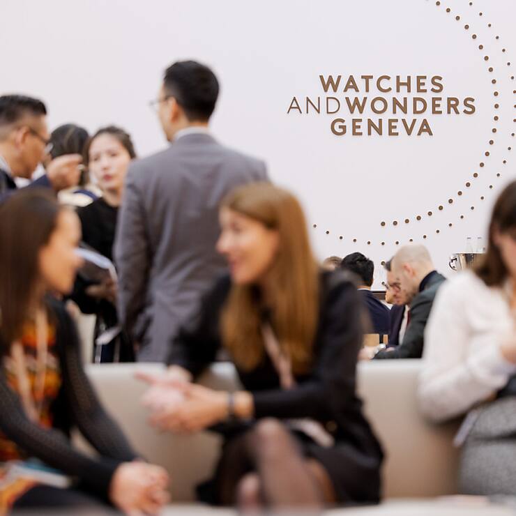Lors de sa dernière édition au mois d'avril, Watches and Wonders a réuni 54 marques exposantes et 49'000 visiteurs. (KEYSTONE/Valentin Flauraud)