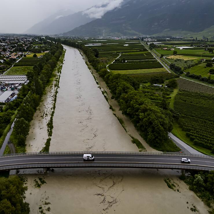 Les inondations en Valais ont aussi un fort impact sur le trafic ferroviaire.