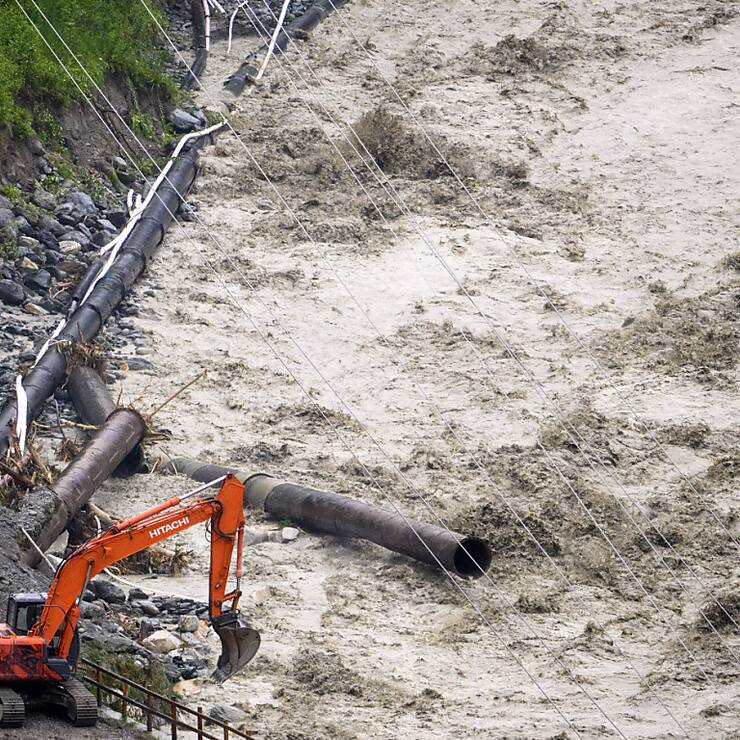 A Vissoie (VS), la Navizence en crue le 21 juin dernier (Archives).