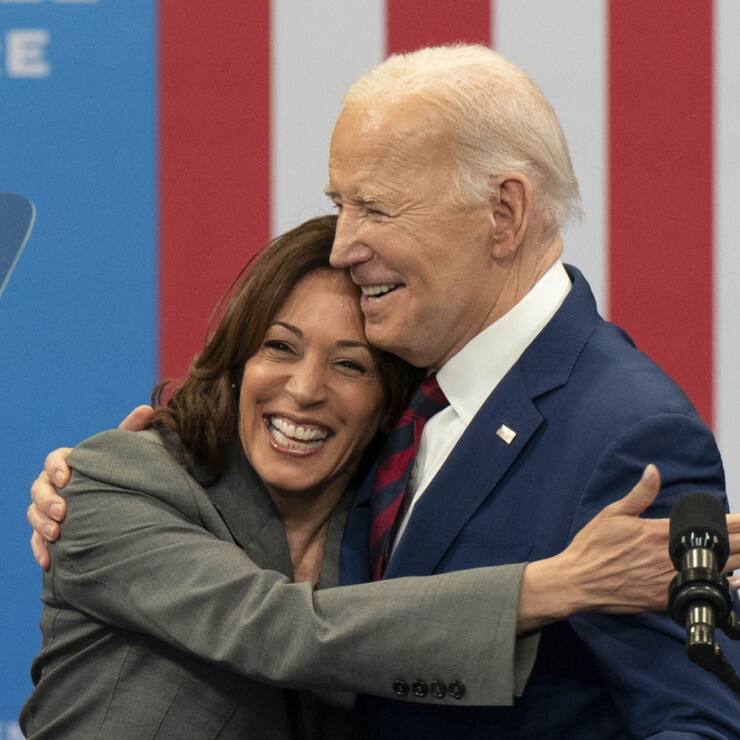 Les données sur le PIB sont une bonne nouvelle pour le président américain Joe Biden mais plus encore pour sa vice-présidente, Kamala Harris. (archive)
