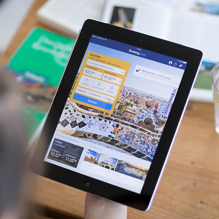 Booking "a abusé de sa position dominante" en "imposant un certain nombre de conditions commerciales déloyales aux hôtels" espagnol, a justifié dans un communiqué le CNMC. (KEYSTONE/Gaetan Bally)