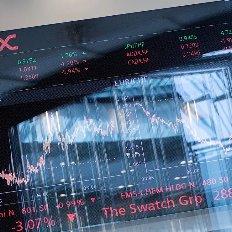 Le SMI a chuté de 3,59%. Il faut remonter à janvier 2022 pour voir l'indice vedette de SIX reculer dans une mesure similaire (-3,85% le 24 janvier 2022). (archive)