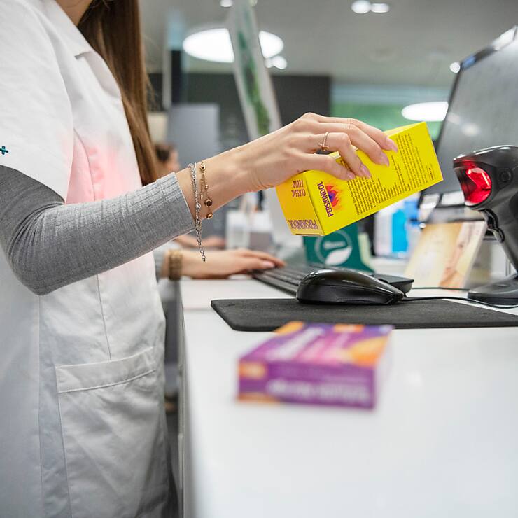 Galenica, qui exploite par exemple les pharmacies Amavita, compte sur une accélération en deuxième partie d'année (archives).