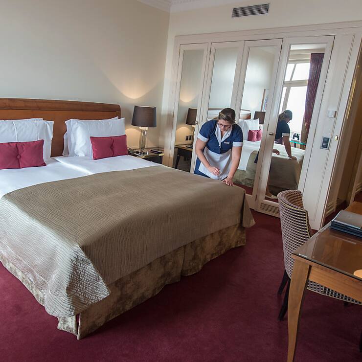 Les nuitées dans l'hôtellerie suisse ont augmenté sur un an de 0,2% en juillet. (archive)