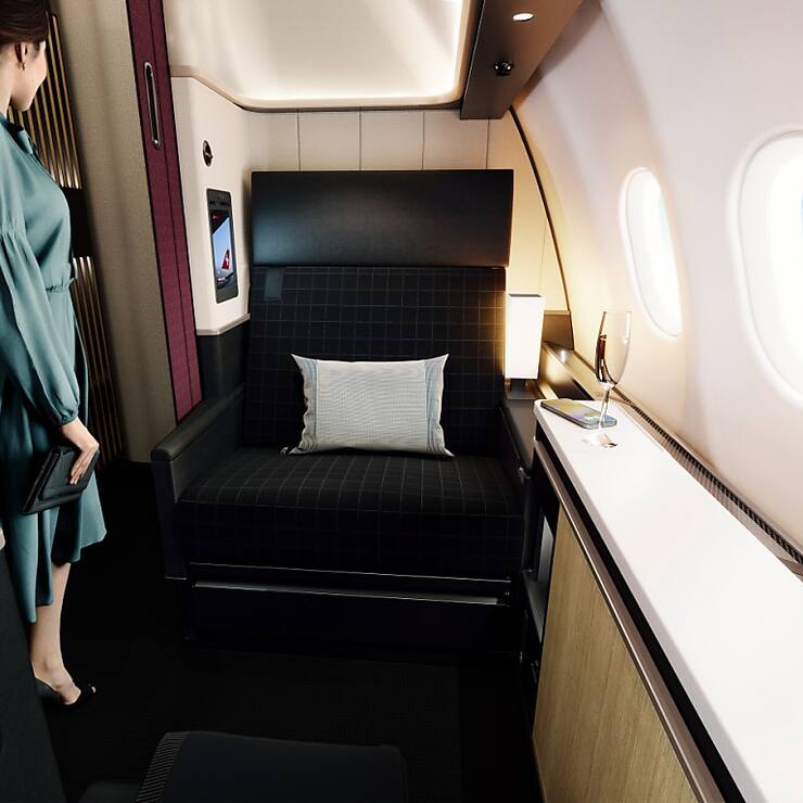 Les nouveaux sièges de première classe dans les avions de Swiss sont trop lourds.