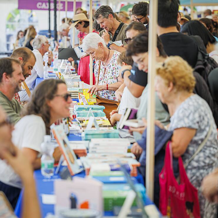Comme les autres années, les stands de dédicaces du Livre sur les quais ont été pris d'assaut par le public.
